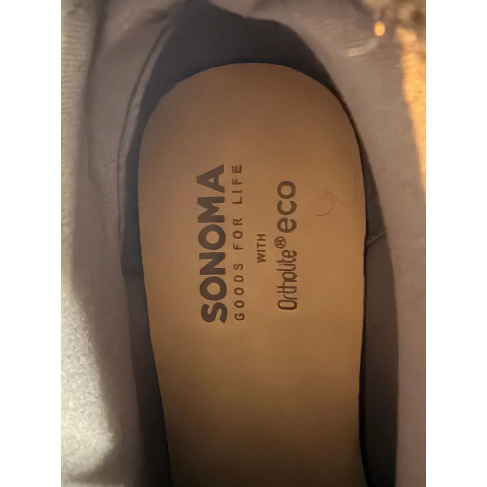 Sonoma Goods For Life Sugarglider Tan Grey Lace Up Block Heel Ankle Boot Women 8